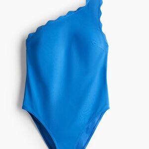 H&M Blue One-Shoulder Swim One Piece